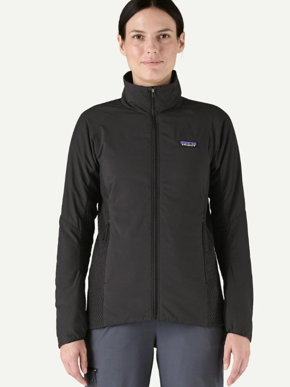 Patagonia Nano Air Light Hybrid Zip Up Jacket Medium M Black Insulated Packable